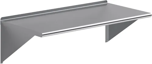 Miniatura 9 de AmGood Estante de pared de acero inoxidable de 24 pulgadas de largo x 24 pulgadas de profundidad NSF Estantería de metal para electrodomésticos