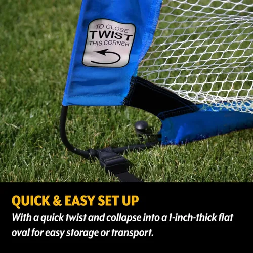 Miniatura 4 de PUGG Pop Up Soccer Goal, Portable Training Football Knitted Poly Net Equipment, The Original Pickup Game Goal, Includes Two Goals & Bag