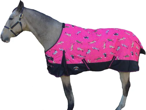 Miniatura 9 de Challenger 600D Caballo Participación Impermeable 300G Polyfill Manta Invierno Turquesa 21EE03
