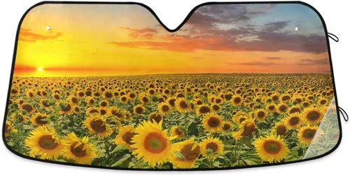 Miniatura 18 de Parasol plegable para parabrisas de automóvil, diseño de ojos rojos aterradores, contra rayos UV, parasol para mantener tu vehículo fresco