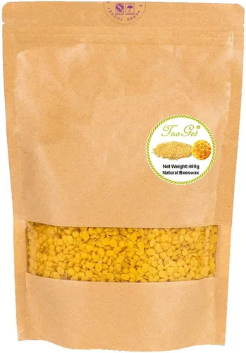 Miniatura 7 de TooGet Gránulos de cera de abeja amarilla pura, cuentas de cera de abejas naturales, pastillas de cera de abejas, calidad premium, grado cosmético