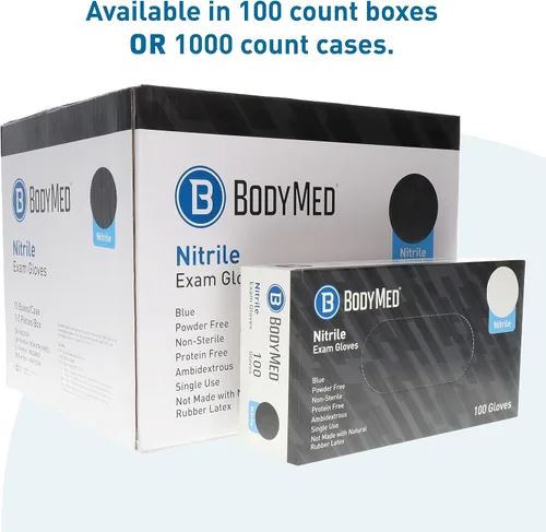 Miniatura 7 de BodyMed Guantes de nitrilo para examen y uso doméstico, medianos, 1,000 unidades, guantes desechables sin látex y polvo para uso médico, cocina