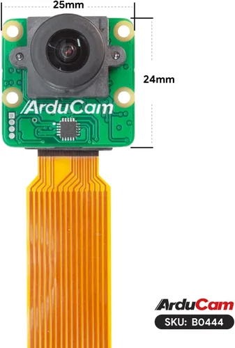 Miniatura 2 de Arducam para módulo de cámara Raspberry Pi 5, cámara de luz ultra baja a color IMX462, con lente M12 gran angular de 141 ° (H) y cámara web de alta