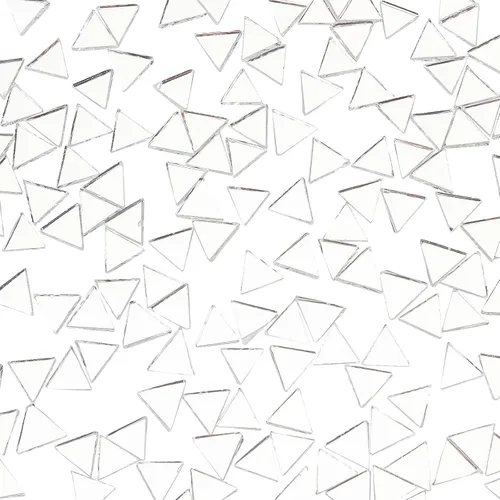 Miniatura 4 de PH PandaHall Azulejos de espejo de vidrio triangulares de 0.5 pulgadas de 9.17 oz, mini azulejos de mosaico decorativos de vidrio para decoración