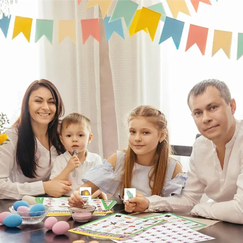 Miniatura 6 de Lewtemi Juego de bingo de Pascua, tarjetas de bingo religiosas con 24 jugadores, juegos para adultos y familia, adolescentes, suministros escolares