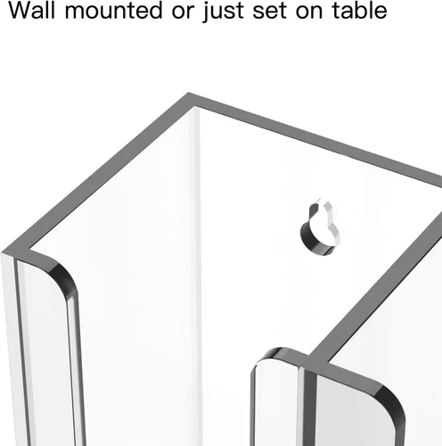 Miniatura 5 de Richboom Soporte organizador de almacenamiento acrílico para taza de café y tapa, 2 compartimentos, transparente