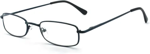 Miniatura 3 de 5 pares de lentes de lectura rectangulares de metal para hombres y mujeres, multicolor