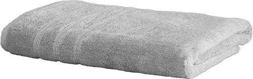 Miniatura 31 de Mosobam Juego de 4 toallas turcas de lujo de 35 x 70 pulgadas, color gris claro (gris), viscosa de bambú de 24.69 oz/m² y algodón peinado turco