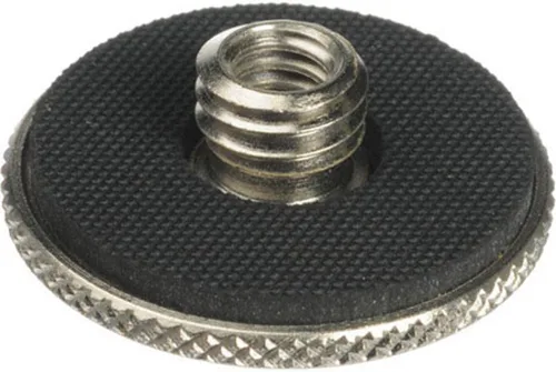 Miniatura 4 de Manfrotto Adaptador de montaje, rosca hembra de 1/4" x20 a macho de 3/8" con brida moleteada. (#3367)