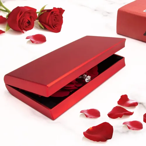 Miniatura 4 de Caja de anillo de compromiso, caja de rosas sorpresa para mujer, como propuesta, anillo de boda, regalo, etc.
