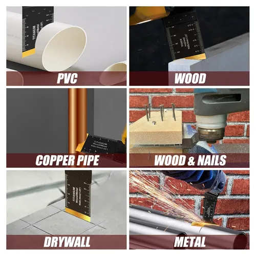 Miniatura 4 de Paquete de 100 hojas de sierra oscilantes, cuchillas multiherramienta profesionales para clavos de metal suave y plástico de madera dura, kits