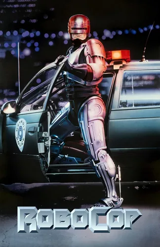 RoboCop - Póster de reimpresión – Película de acción de ciencia ficción de los años 80, arte de pared, película retro Cyberpunk para decoración del