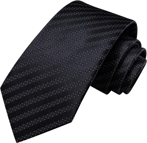 Miniatura 100 de Hi-Tie Corbatas de seda para hombre, diseño de cachemira a rayas, con bolsillo, gemelos cuadrados, conjunto formal de negocios