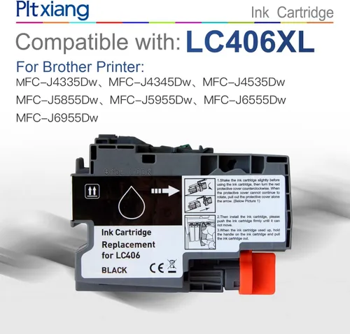 Miniatura 3 de Compatible con cartucho de tinta Brother LC406 BK, repuesto para Brother LC 406 BK/LC406XL BK, alto rendimiento de 3000 páginas, para: MFC-J4335DW