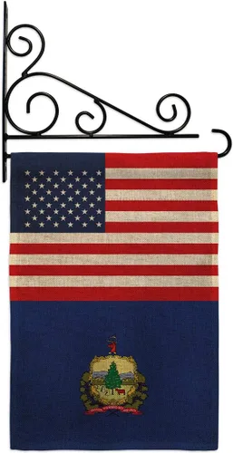 Miniatura 6 de US Vermont Garden Flag Americana States USA American Territories Republic Small Decorative Gift Yard House Banner Double-Sided Made In 13 X 18.5
