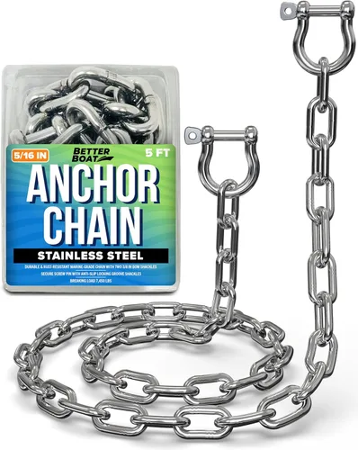 Miniatura 9 de Cadena de anclaje de acero inoxidable, cadena de anclaje de barco, cadenas de anclaje para barcos, cadena de ancla inoxidable, extremos de enlace