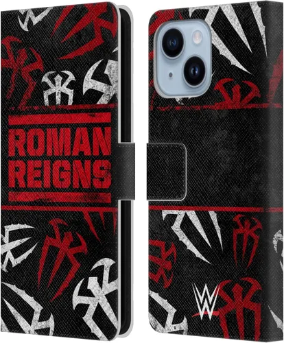 Miniatura 37 de Head Case Designs Officially Licensed WWE Distressed Logo Roman Reigns Leather Wallet Case Compatible with Apple iPhone 11
