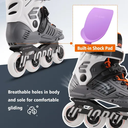 Miniatura 5 de Inline Skates for Women Men, Fitness Speed Racing Skates with Durable Outer Shell, Adult Male Female, Professional Outdoor Fitness Roller Skates