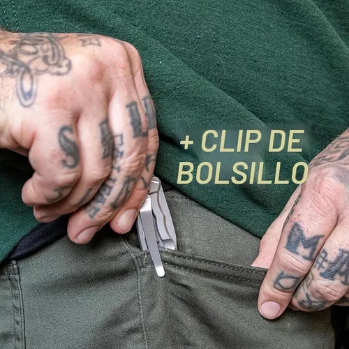 Miniatura 6 de Cuchillo de bolsillo Gerber Gear Paraframe Mini, cuchillo plegable pequeño de 5,6 cm de borde fino EDC con cierre de seguridad para uso diario