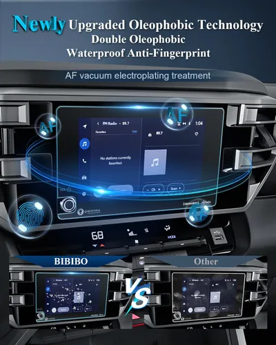 Miniatura 3 de BIBIBO Mate Antirreflejos para Protector de Pantalla 2025 2026 Toyota Tundra 2022-2025 2026 Toyota Tundra (SR/SR5)/2023-2026 Sequoia SR5 8" Vidrio