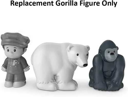Miniatura 4 de Pieza de repuesto para el juego de tren del zoológico de Fisher-Price Little People Choo-Choo – CMP36 ~ Figura Gorila de repuesto ~ ¡Funciona