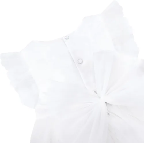 Miniatura 6 de Lilax Vestido de tul con volantes para bebé, conjunto de regalo de tutú en capas