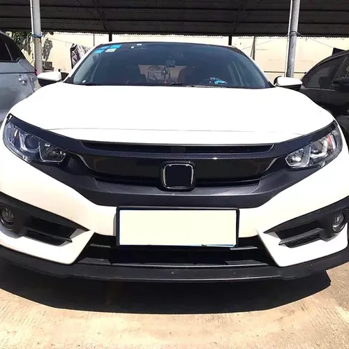 Miniatura 3 de Accesorios para automóvil compatibles con Honda Civic 10ª generación 2016-2021 Cubierta de moldura de rejilla de parachoques delantero