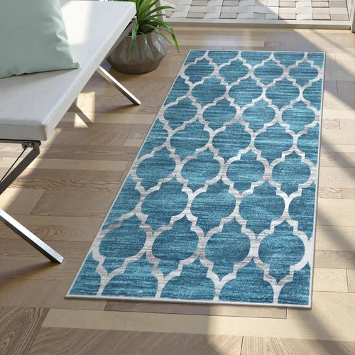 Miniatura 17 de Lahome Alfombra marroquí para pasillo – Alfombra antideslizante lavable de 2 x 6 pies con parte trasera de goma, suave y no desprende pelo, alfombra