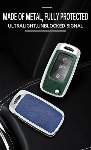 Miniatura 3 de ontto Funda para llavero de automóvil de protección completa, compatible con Volkswagen Jetta Tiguan Passat Polo Beetle Golf GTI/R/MK6 5 Santan
