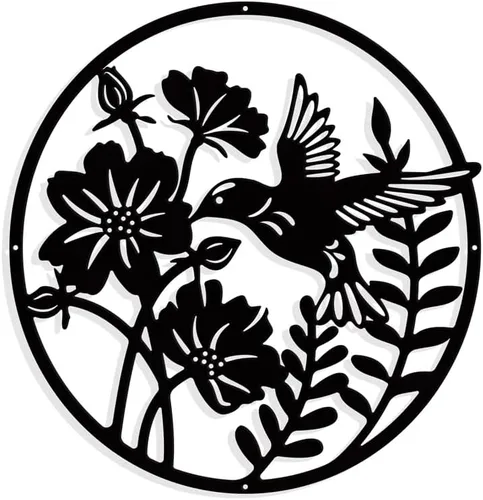 Miniatura 12 de NBEADS Decoración de pared metálica de bienvenida de abeja, decoración negra para colgar en la pared, silueta de hierro, arte de pared