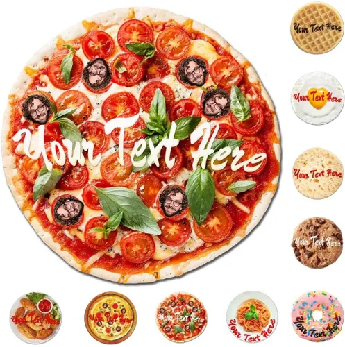 Miniatura 19 de Manta redonda de ramen personalizada con nombre y texto, manta de comida personalizada, regalos novedosos, mantas suaves personalizadas para Manta