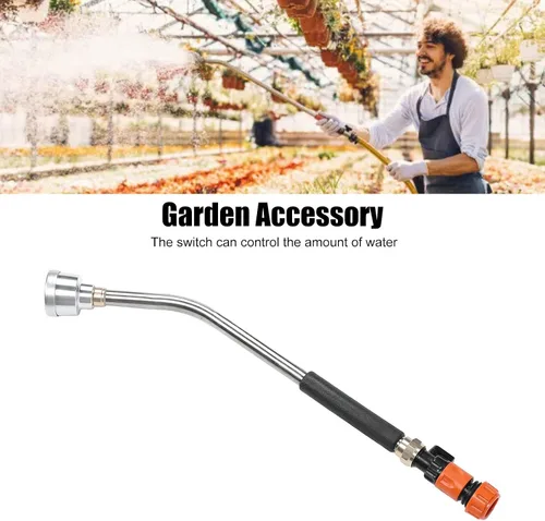 Miniatura 4 de Luqeeg Varita de riego, manguera de jardín, boquilla de manguera larga, boquilla rociadora de riego con rociador ergonómico para regar plantas