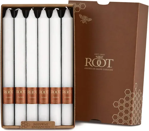 Miniatura 14 de Root Candles Juego de velas de cena sin perfume de 12 unidades, sin goteo, Timberline™ Arista™ mejoradas, 9 pulgadas, verde salvia