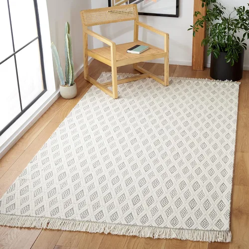 Miniatura 8 de SAFAVIEH Natura Collection - Alfombra de pasillo de 9 pies, color marfil y negro, diseño de transición, ideal para zonas de alto tráfico en pasillo