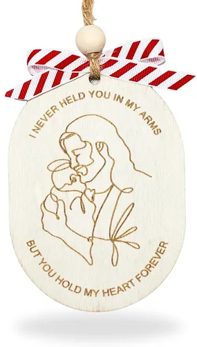 Miniatura 8 de Adornos Conmemorativos para Bebés, Te Llevé Cada Segundo, Regalos Conmemorativos por la Pérdida de Hija/Hijo, Regalo para Abortos Espontáneos