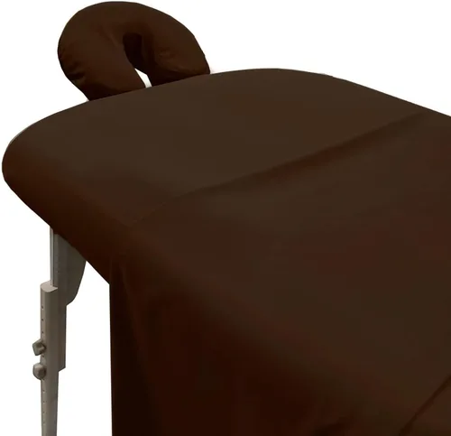 Miniatura 9 de London Linens Juego de sábanas de microfibra suave para mesa de masaje de 3 piezas, incluye funda para mesa de masaje, sábana bajera ajustable