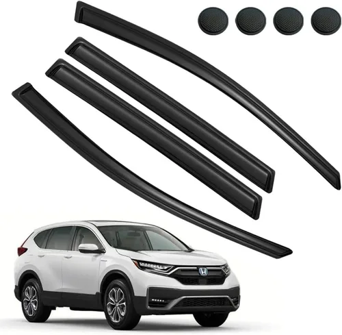 Miniatura 53 de Protectores de lluvia para Mazda 3 Hatchback 2010-2013, deflectores de ventana lateral con cinta adhesiva para Mazda 3 Hatchback, viseras de ventana