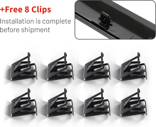 Miniatura 3 de ECOTRIC Moldura para capó de camión compatible con GMC Sierra 1500 2500HD 3500HD 2007-2013 Reemplazo para GM1235109 10385156 (sin rejilla cromada)