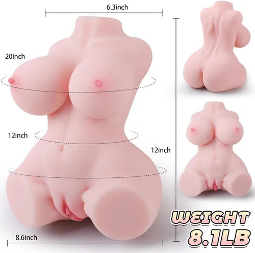 Miniatura 8 de Muñeca sexual para hombres, masturbador masculino, textura realista de tamaño completo de la piel del cuerpo, trasero suave, pechos grandes, coño