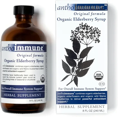 Miniatura 9 de Jarabe de saúco orgánico – Antoinmune – Suplemento de apoyo inmunológico para adultos y niños – USDA Organic, Fórmula de saúco negro ultra premium