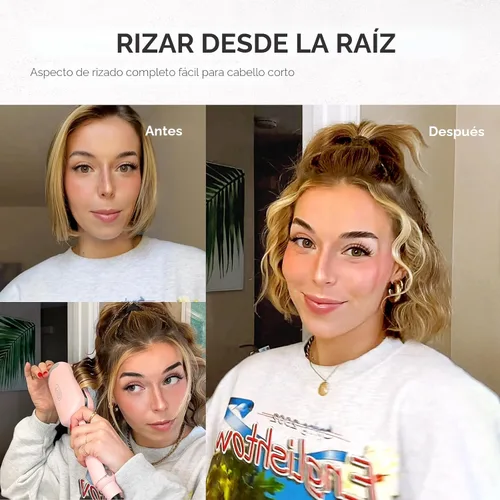 Miniatura 6 de Rizador de Cabello Ondulador de TYMO ROVY - Varita Onduladora de Playa para Cabello de 1.25 Pulgadas, Rizador de Ondas Profundas Iónico con Cerámica