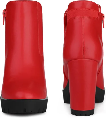 Miniatura 2 de Perphy Botas Chelsea de tacón alto con plataforma para mujer
