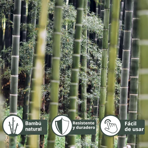 Miniatura 2 de 50 piezas / Estacas de plantas de bambú de 18 pulgadas para plantas de interior y exterior, palos de soporte para plantas de jardín, postes
