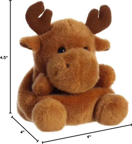 Miniatura 6 de Aurora® Adorable Palm Pals™ Cinnamon Moose™ - Peluche de muñeco de felpa coleccionable y divertido para niños y coleccionistas adultos - Perfecto