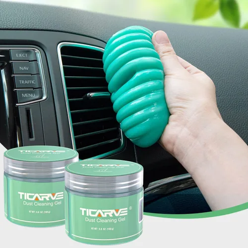 Miniatura 11 de TICARVE - Gel limpiador de autos, pasta limpiadora de autos, herramientas de limpieza, limpiador de interiores, juego de limpieza, limpiador