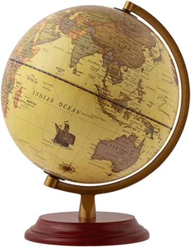 Miniatura 8 de Geographic Globes Vintage Rotating Globe With Mahogany Base Vintage Globes Desktop World Globe Education Geographic Globes Fun Illuminated