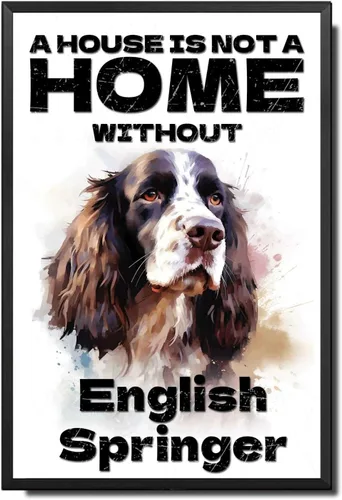 Miniatura 8 de Letrero de metal de hojalata vintage con diseño de perro, arte de pared con texto en inglés "A House is Not A Home Without Akita Outhouse
