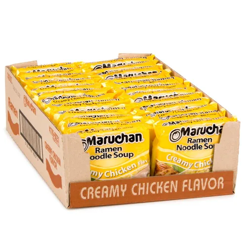 Miniatura 16 de Maruchan Ramen - Fideos de pollo cremosos picantes, fideos picantes - Estilo salteado, salsa atrevida inspirada en Corea, rico sabor, fabricado