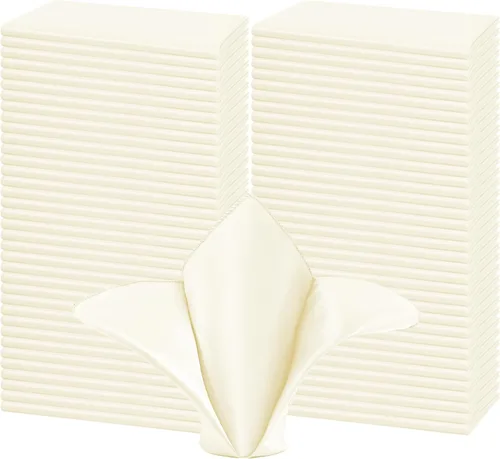 Miniatura 13 de 50 servilletas de tela de satén color burdeos, servilletas cuadradas de 20 x 20 pulgadas, servilletas de mesa de tela suave y lisa, servilletas