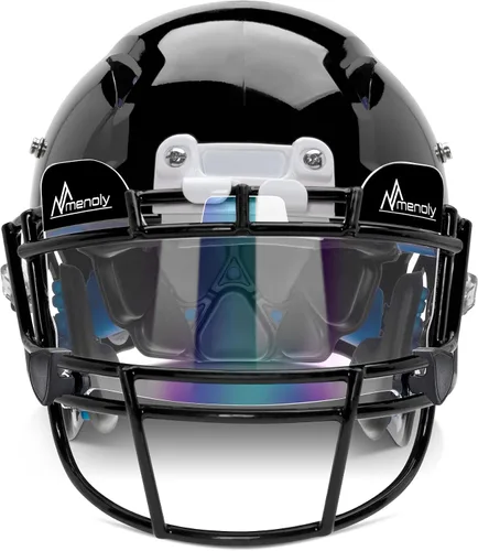 Miniatura 4 de MENOLY Visera de fútbol, visera de casco de fútbol juvenil, resistente a los arañazos, bloqueo UV, visera de protección facial para casco de fútbol